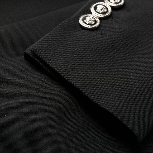 Versace NWT Hourglass grain-de-poudre wool minidress - Picture 9 of 12